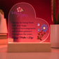 To My Mom, Thanks For Being There - Happy Mother's Day - Acrylic Heart & Sweetest Devotion Flower Bouquet - Gift for Mom