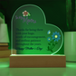 To My Mom, Thanks For Being There - Happy Mother's Day - Acrylic Heart & Sweetest Devotion Flower Bouquet - Gift for Mom
