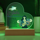 Dear Sister, Happy Mother's Day! Growing Up, I Always Knew You'd Make An Excellent Mom - Acrylic Heart & Sweetest Devotion Flower Bouquet - Gift for Mom