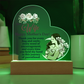 Dear Wife, Happy Mother's Day! Thank You For Every Hug & Smile - Acrylic Heart & Sweetest Devotion Flower Bouquet - Gift for Mom