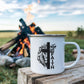 Keep The Faith 02 - 12oz Enamel Camping Mug - Gift for Her - Gift for Him