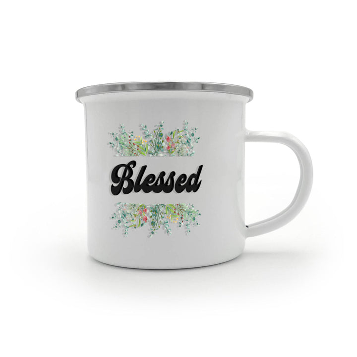 Blessed Enamel Camping Mug – Gift for Her