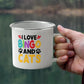 I Love Bingo And Cats - 12oz Enamel Camping Mug - Gift for Her - Gift for Him