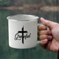 Grateful - 12oz Enamel Camping Mug - Gift for Her - Gift for Him