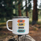 Eat Sleep Bingo Repeat - 12oz Enamel Camping Mug - Gift for Her - Gift for Him
