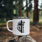 Keep The Faith 02 - 12oz Enamel Camping Mug - Gift for Her - Gift for Him