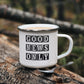 Good News Only - 12oz Enamel Camping Mug - Gift for Her - Gift for Him
