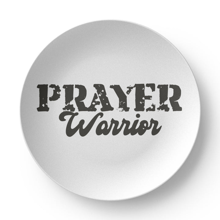 Prayer Warrior 10” Plate – Gift for Her - Gift for Him