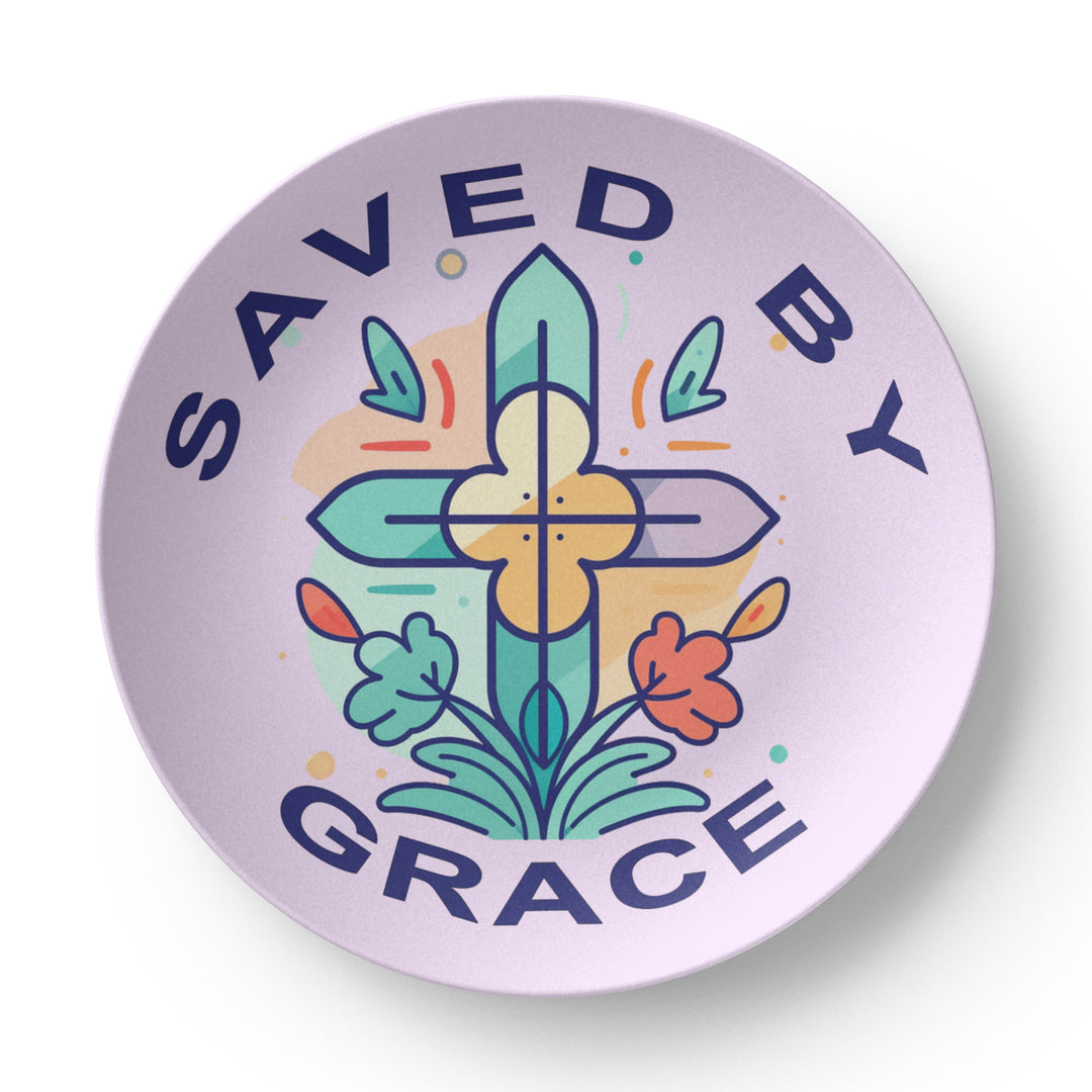 Saved By Grace 10” Plate – Gift for Her