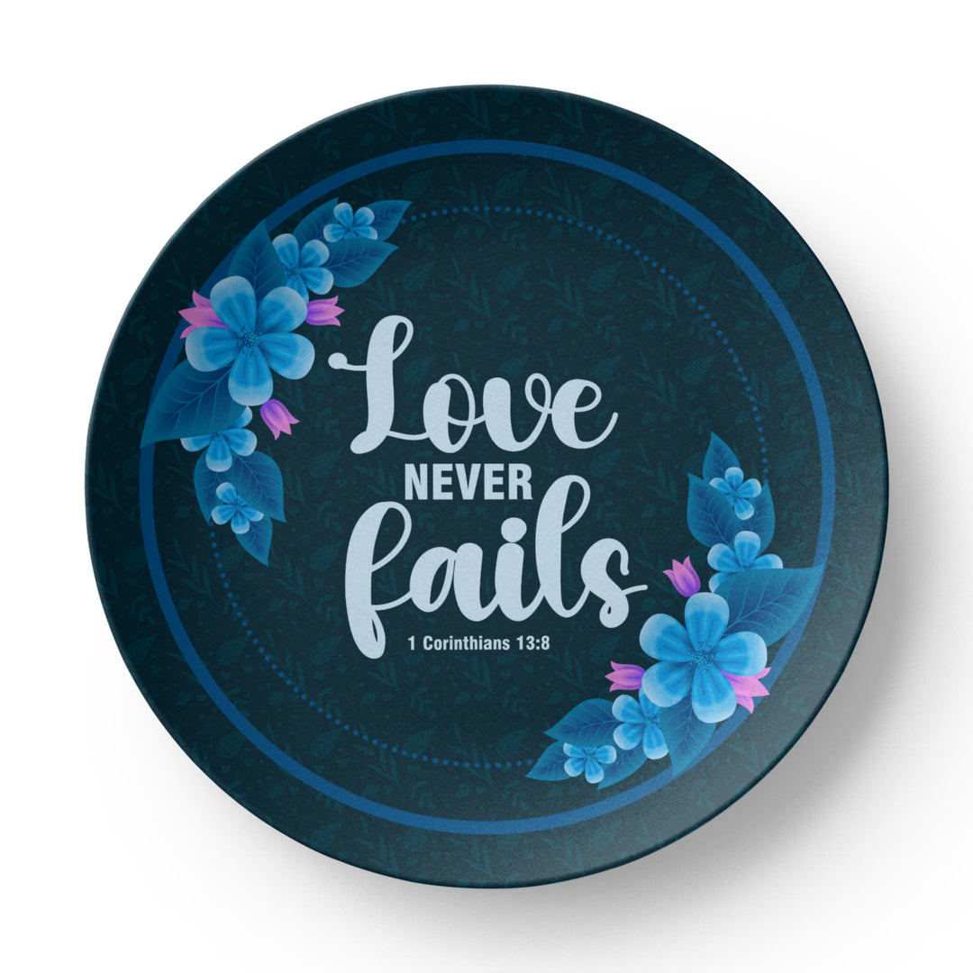Love Never Fails 10" Plate – Gift for Her