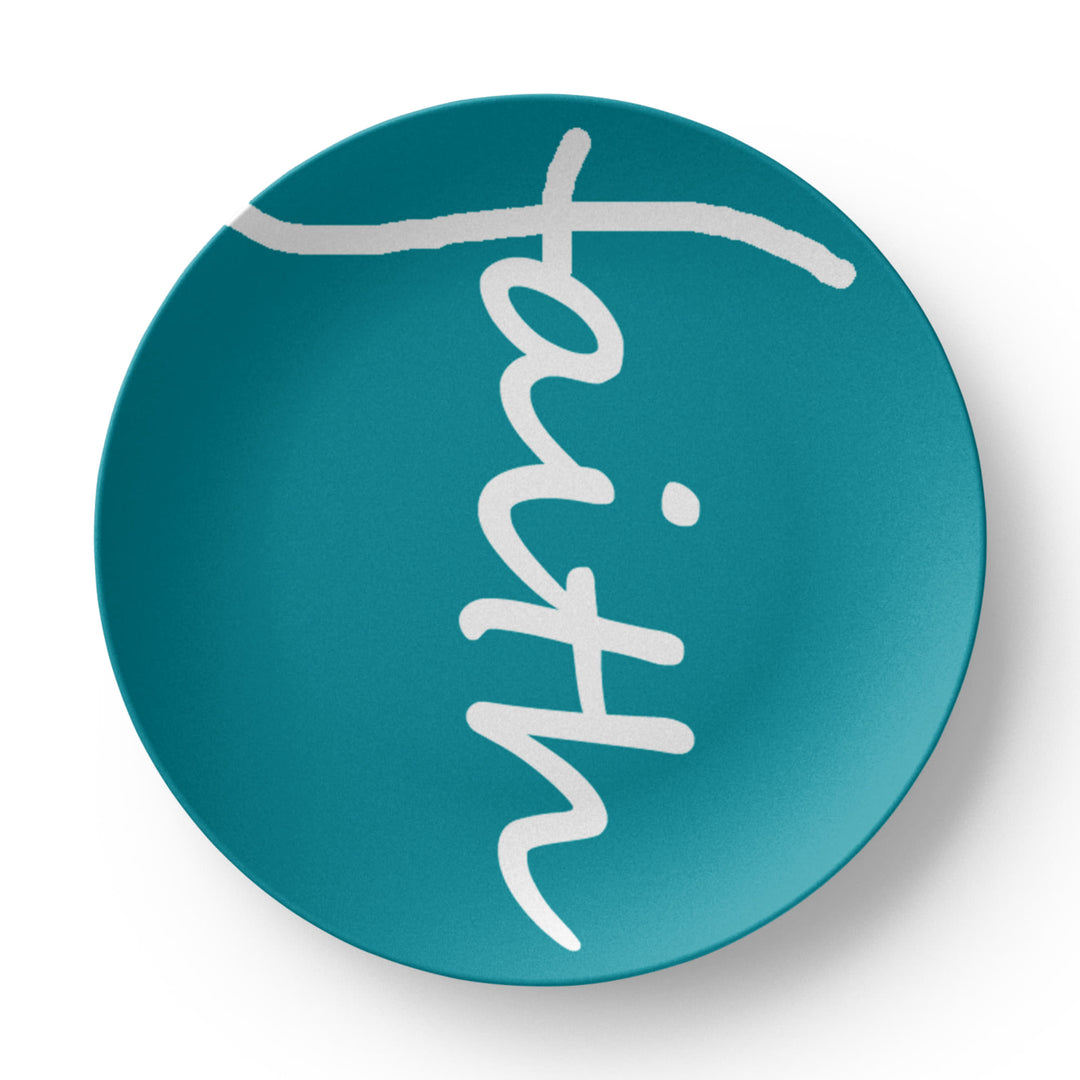 Faith (White) – 10" Plate – Gift for Her – Gift for Him