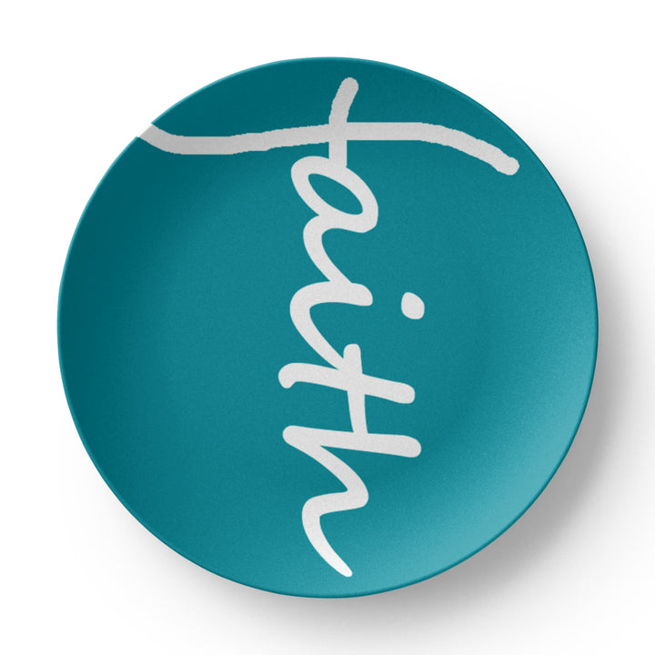 Faith (White) – 10" Plate – Gift for Her – Gift for Him