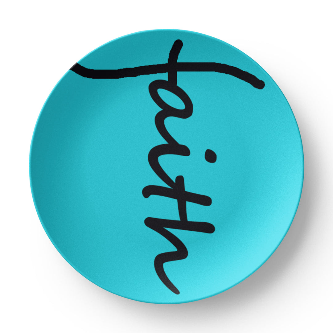 Faith (Black) – 10" Plate – Gift for Her – Gift for Him