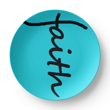 Faith (Black) - 10" Plate - Gift for Her - Gift for Him