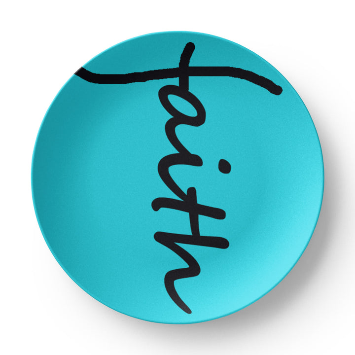 Faith (Black) – 10" Plate – Gift for Her – Gift for Him