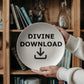 Divine Download - 10” Plate - Gift for Her - Gift for Him
