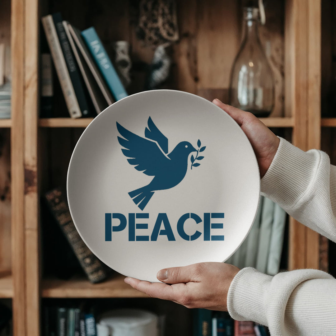 PEACE 10” Plate – Gift for Her - Gift for Him