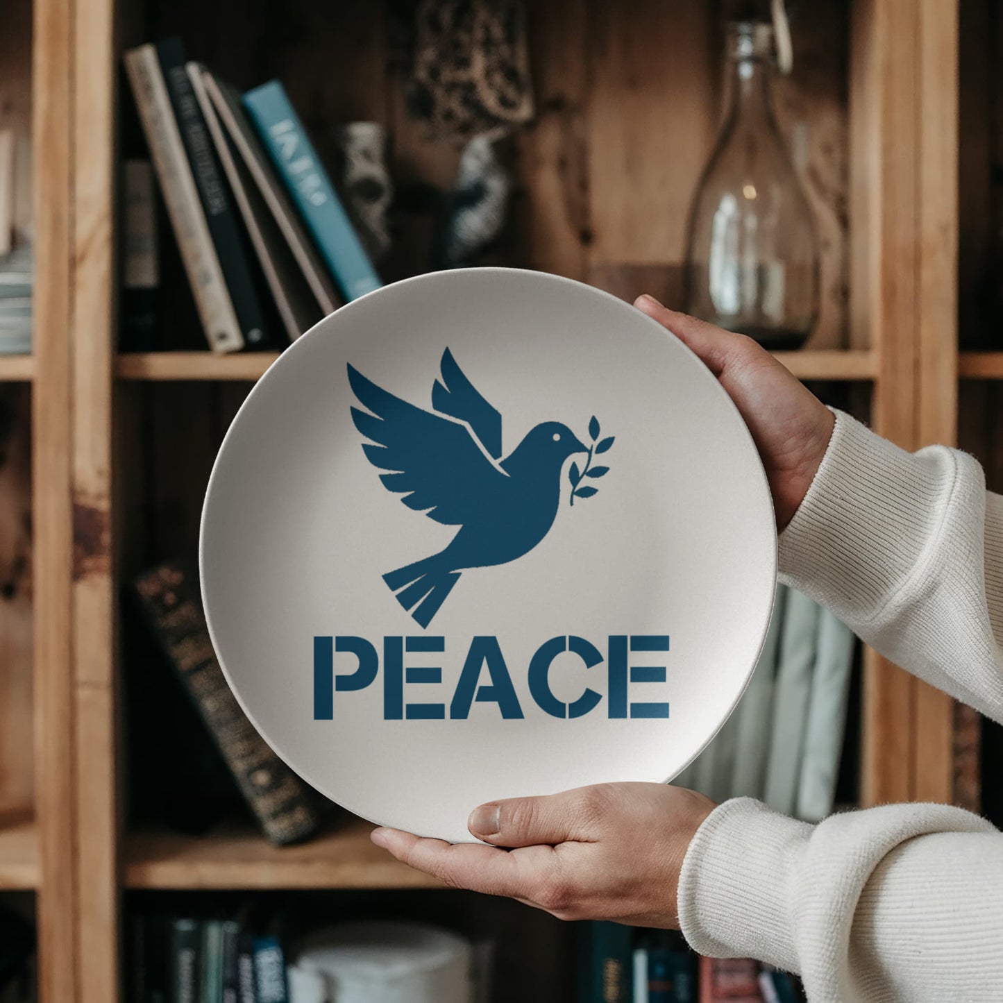 PEACE - 10” Plate - Gift for Her - Gift for Him