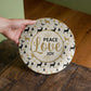 Peace Love Joy - 10" Plate - Gift for Her - Gift for Him