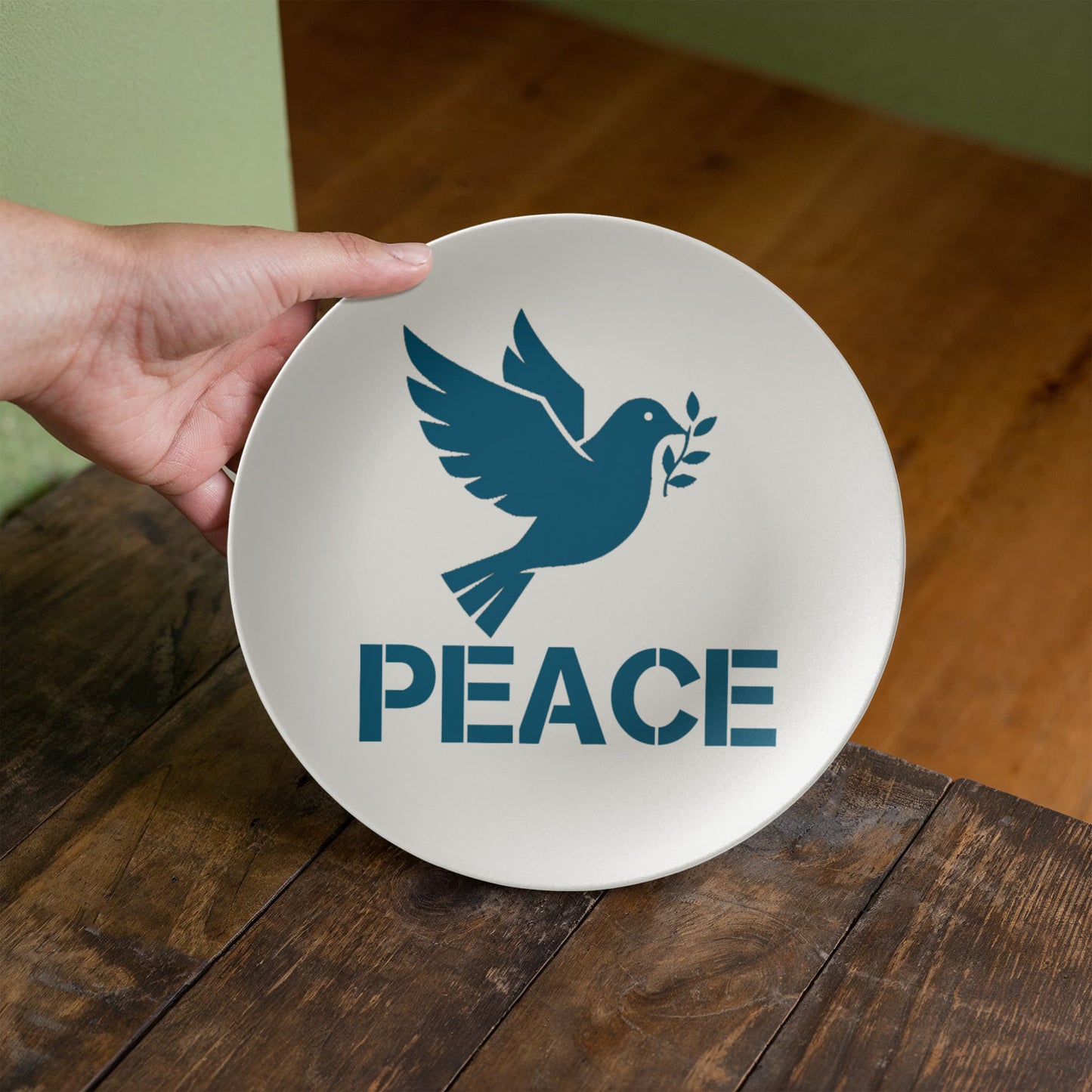 PEACE - 10” Plate - Gift for Her - Gift for Him