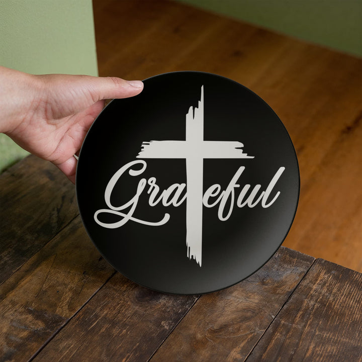Grateful 10” Plate – Gift for Her - Gift for Him