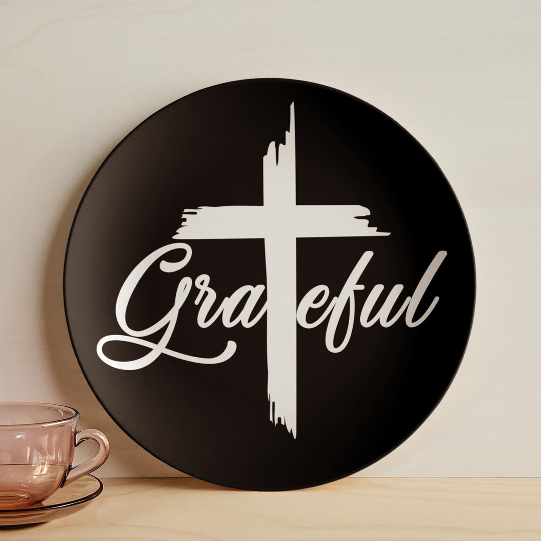 Grateful 10” Plate – Gift for Her - Gift for Him
