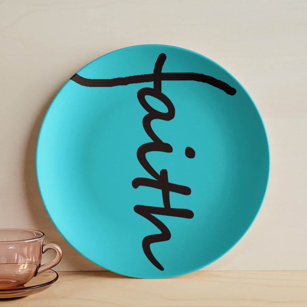 Faith (Black) – 10" Plate – Gift for Her – Gift for Him