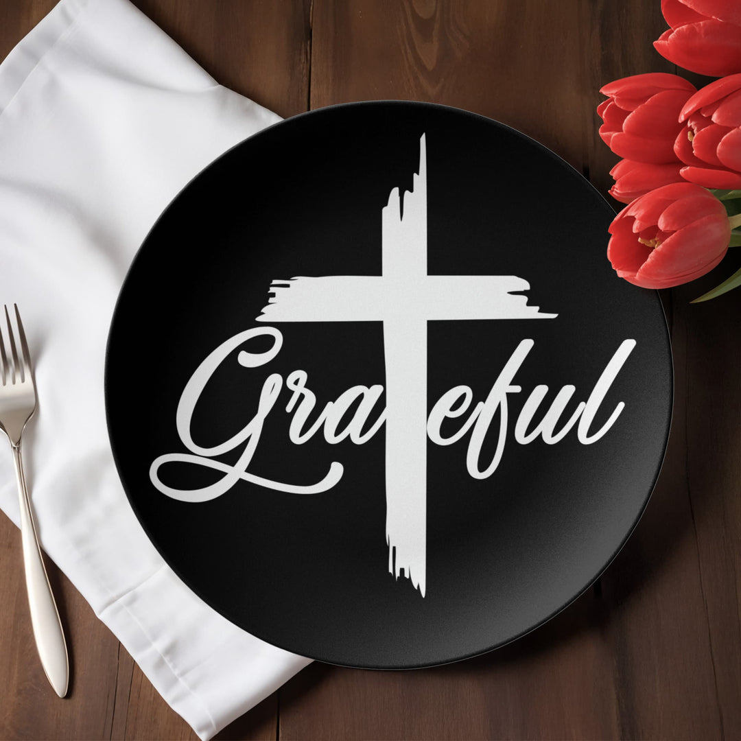 Grateful 10” Plate – Gift for Her - Gift for Him