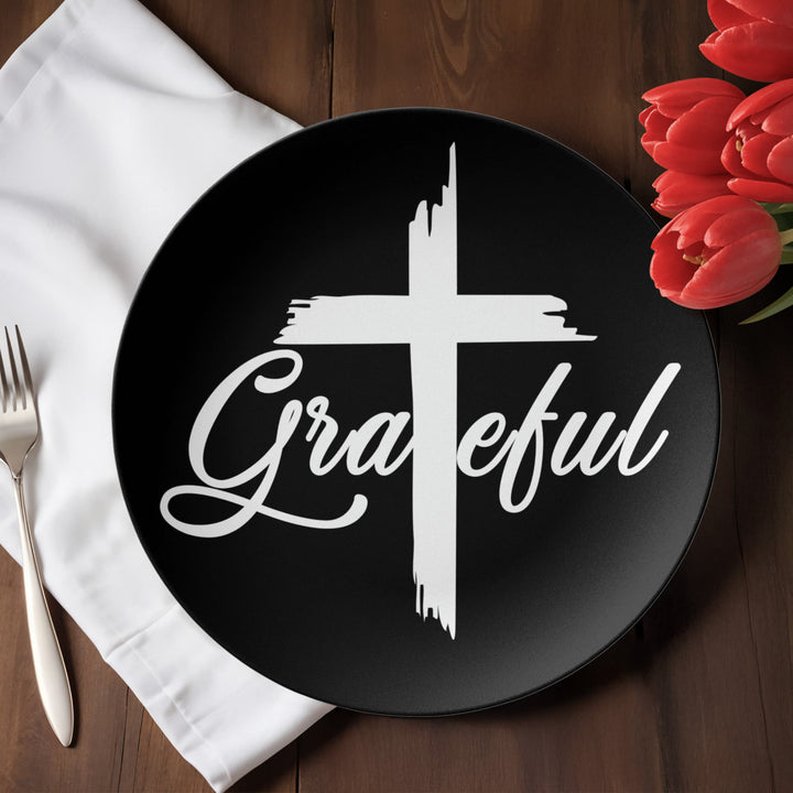 Grateful 10” Plate – Gift for Her - Gift for Him