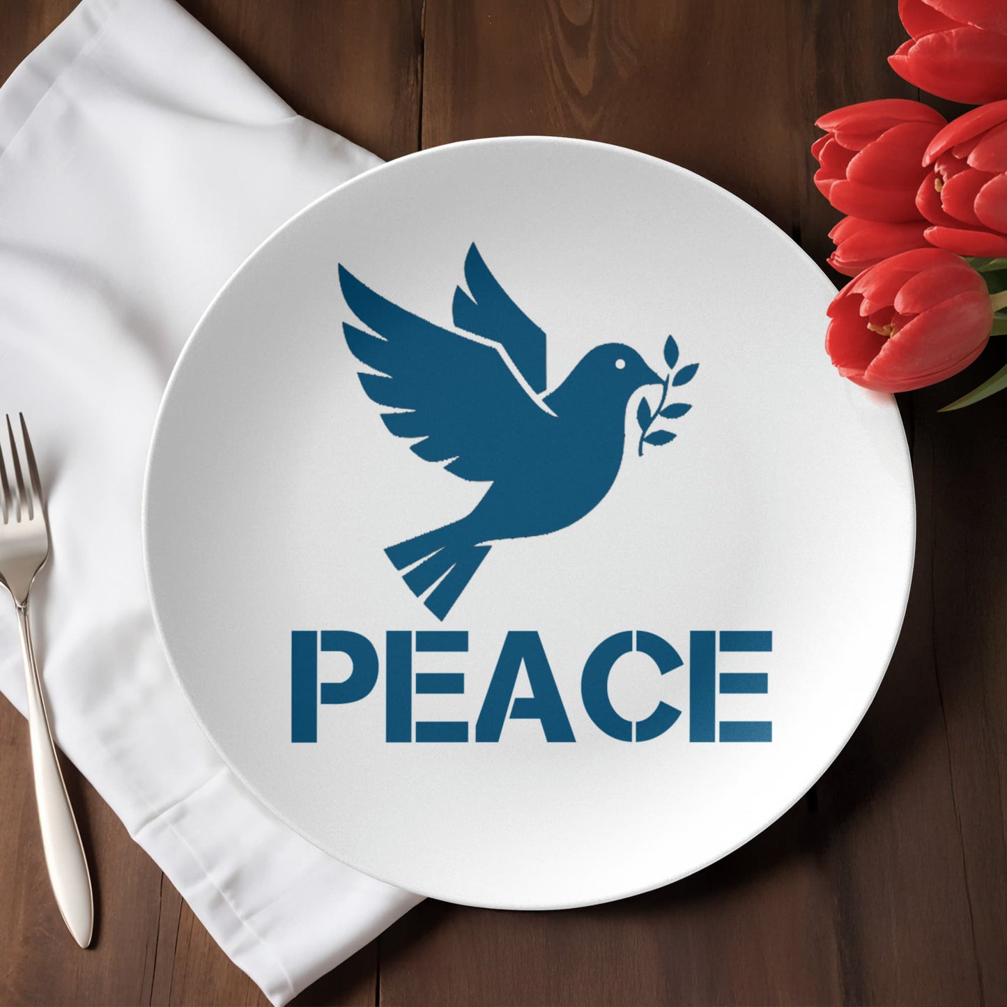 PEACE - 10” Plate - Gift for Her - Gift for Him