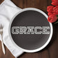 GRACE - 10” Plate - Gift for Her - Gift for Him