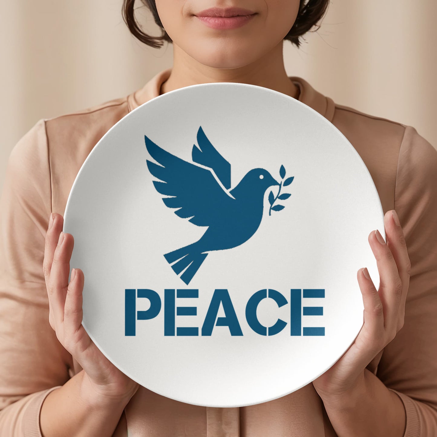 PEACE - 10” Plate - Gift for Her - Gift for Him