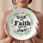 Walk By Faith Not By Sight - 10” Plate - Gift for Her - Gift for Him