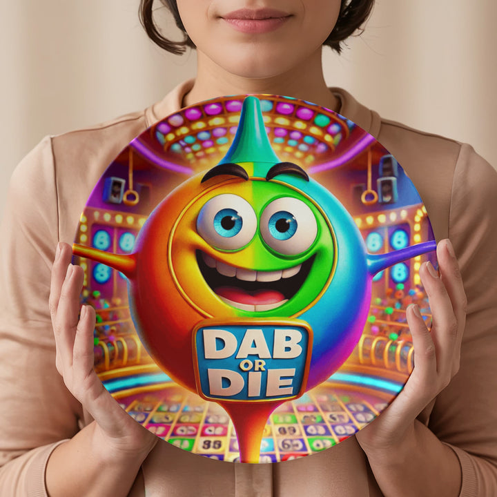 Dab Or Die Plate – Gift for Her - Gift for Him