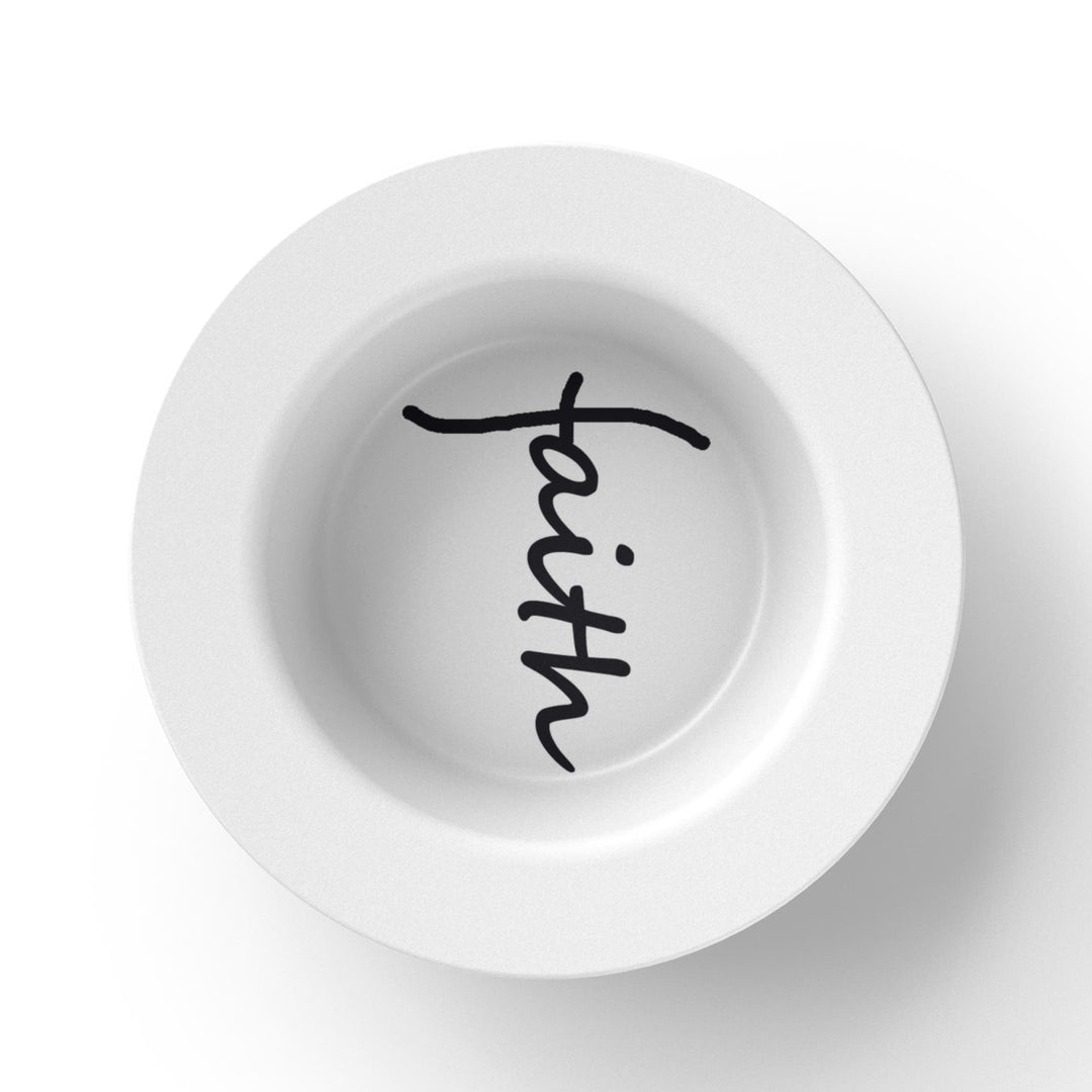 Faith (Black) – 8.5″ Bowl – Gift for Her - Gift for Him