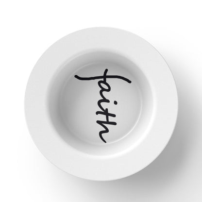 Faith (Black) - 8.5” Bowl - Gift for Her - Gift for Him