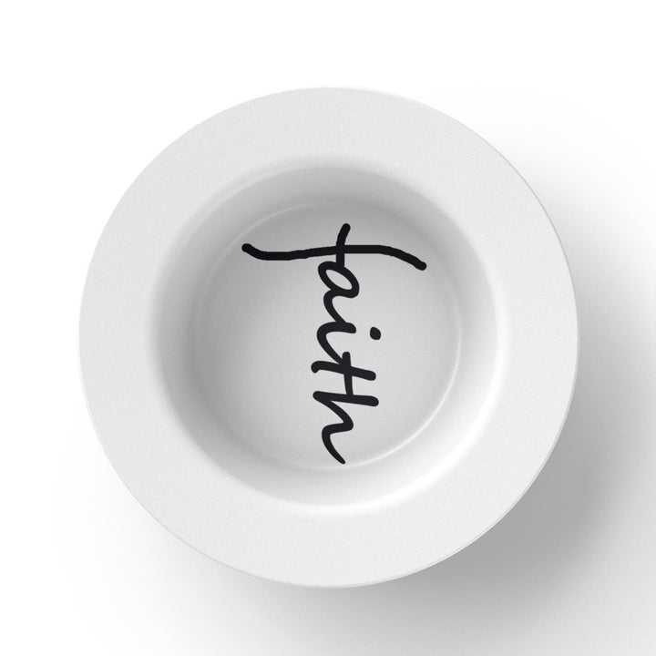 Faith (Black) – 8.5″ Bowl – Gift for Her - Gift for Him