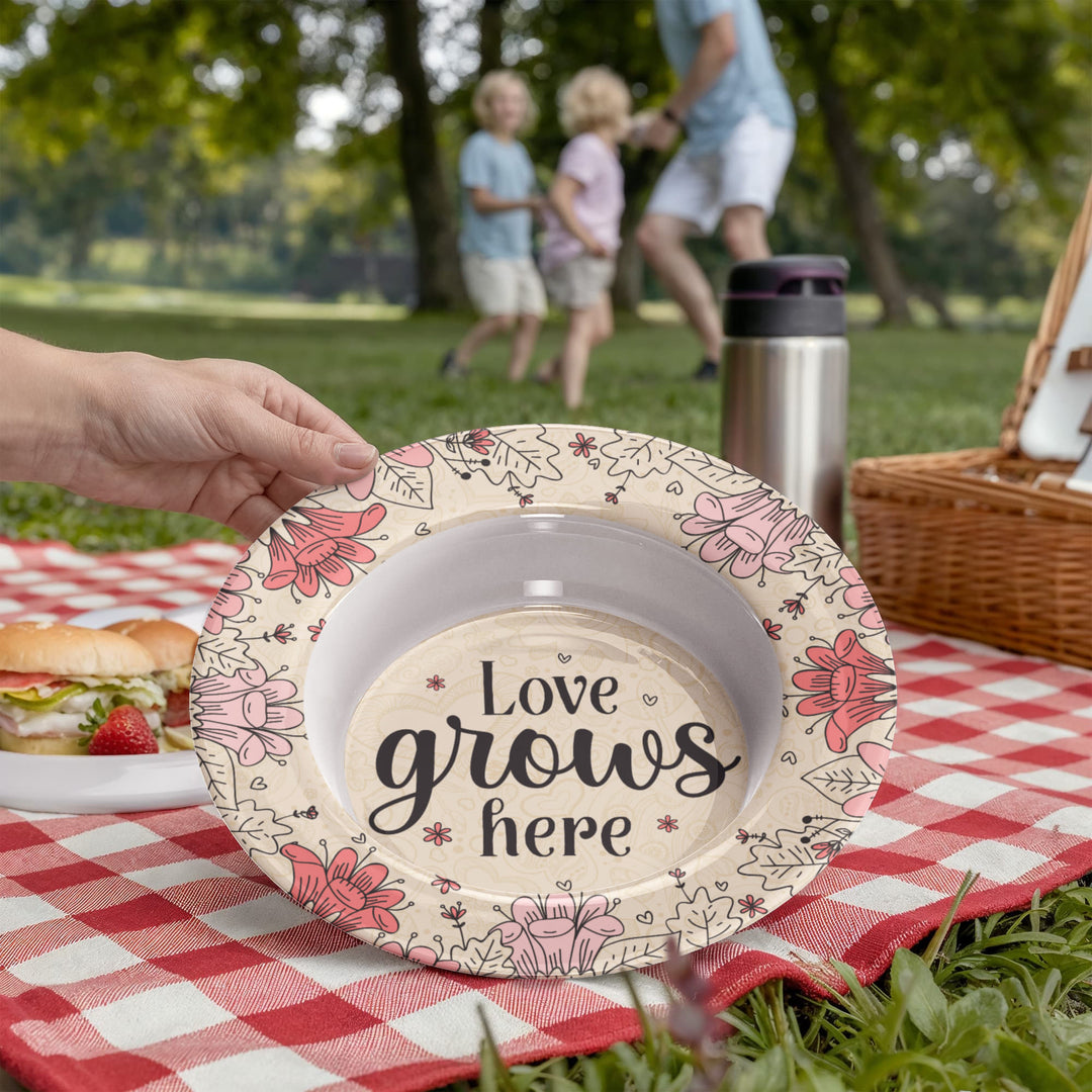 Love Grows Here 8.5” Bowl – Gift for Her - Gift for Him