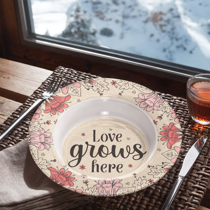 Love Grows Here 8.5” Bowl – Gift for Her - Gift for Him