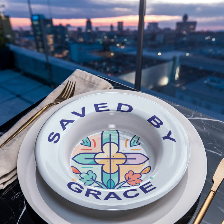Saved By Grace 8.5” Bowl – Gift for Her
