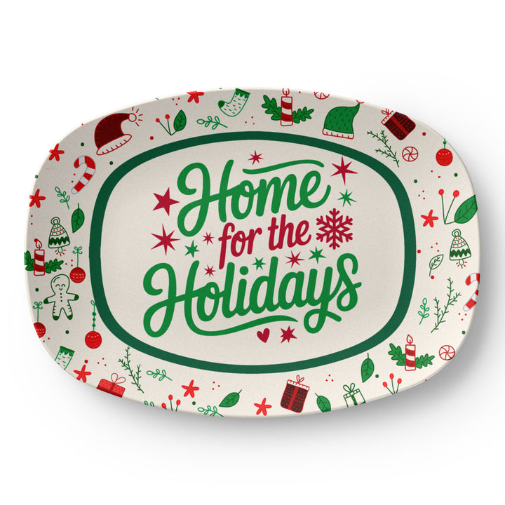 Home For The Holidays 10” x 14” Platter – Gift for Her - Gift for Him