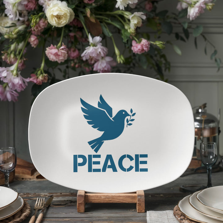 PEACE 10” x 14” Platter – Gift for Her - Gift for Him