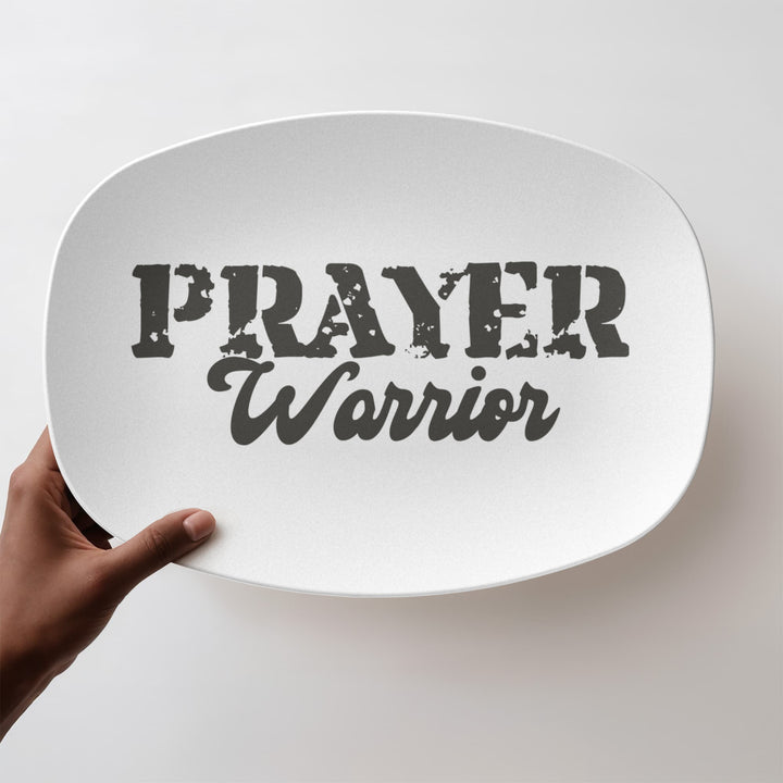 Prayer Warrior 10” x 14” Platter – Gift for Her - Gift for Him