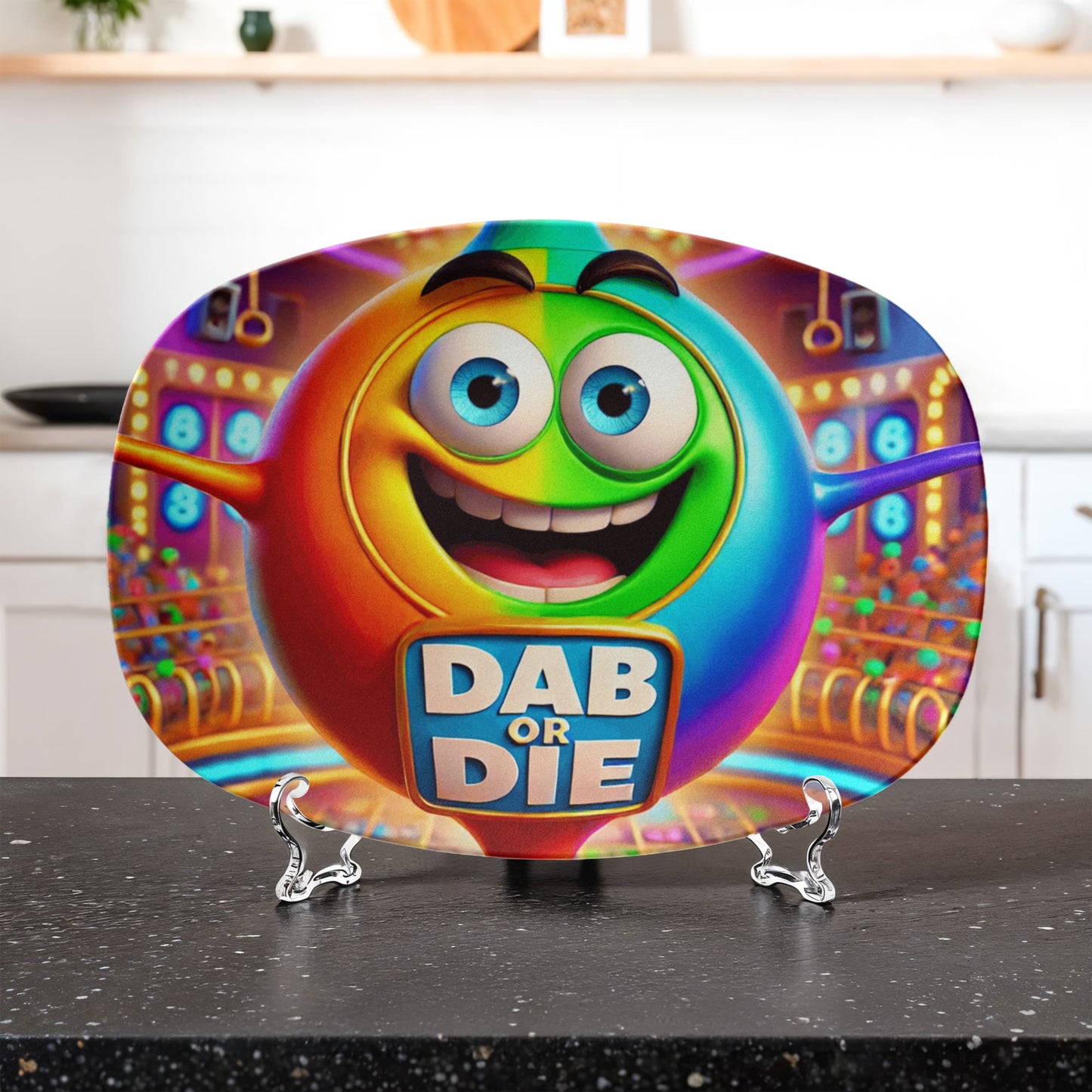 Dab Or Die 02 - 10” x 14” Platter- Gift for Her - Gift for Him