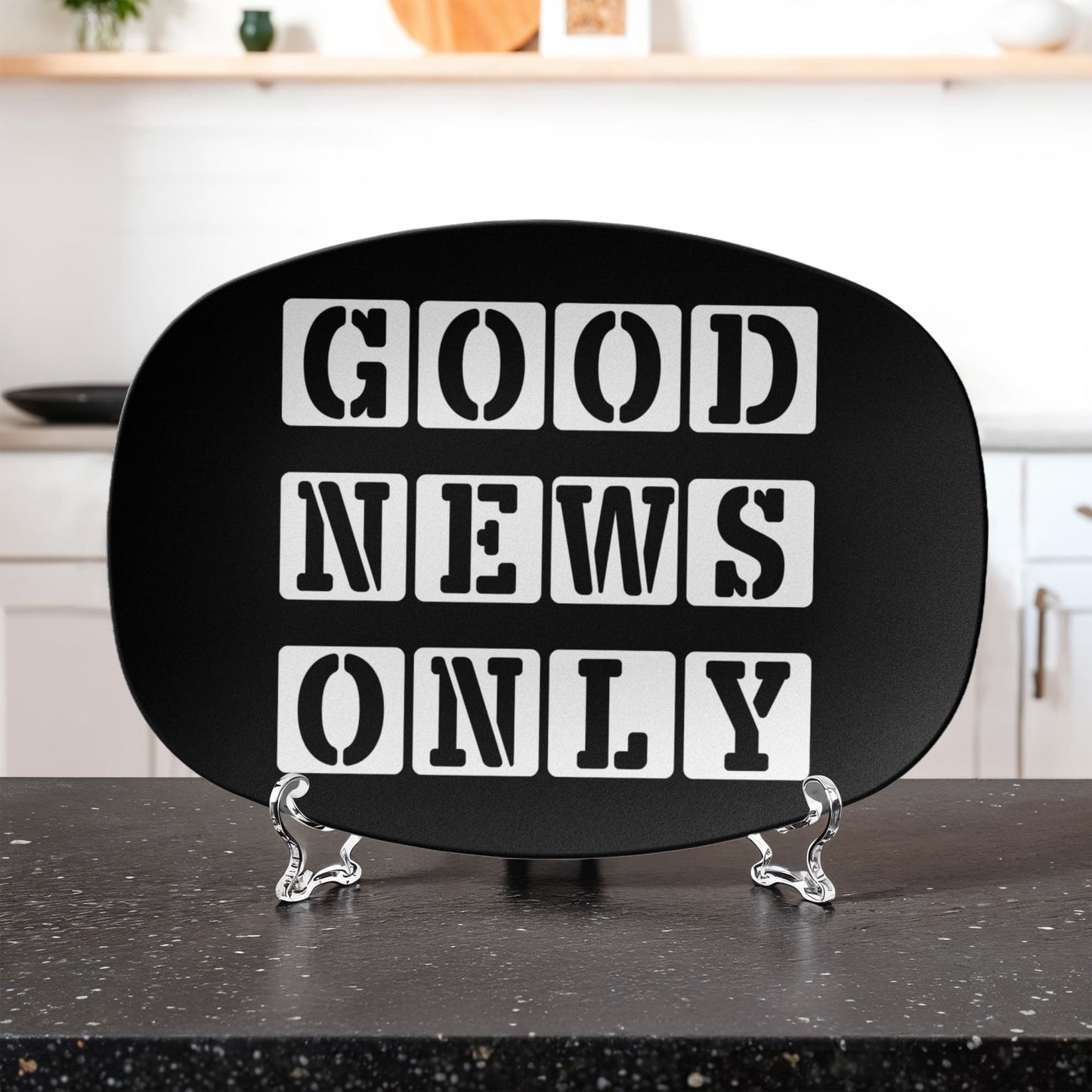 Good News Only - 10” x 14” Platter - Gift for Her - Gift for Him
