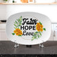 Faith Hope Love - 10” x 14” Platter - Gift for Her - Gift for Him