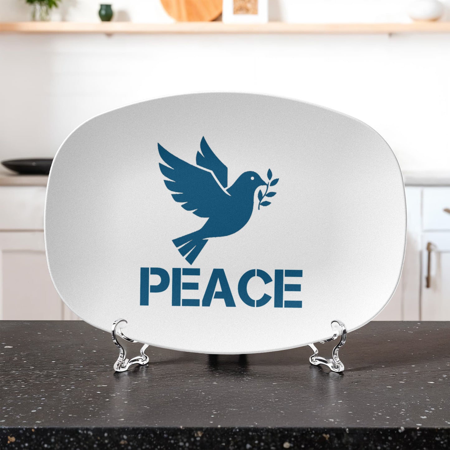 PEACE - 10” x 14” Platter - Gift for Her - Gift for Him