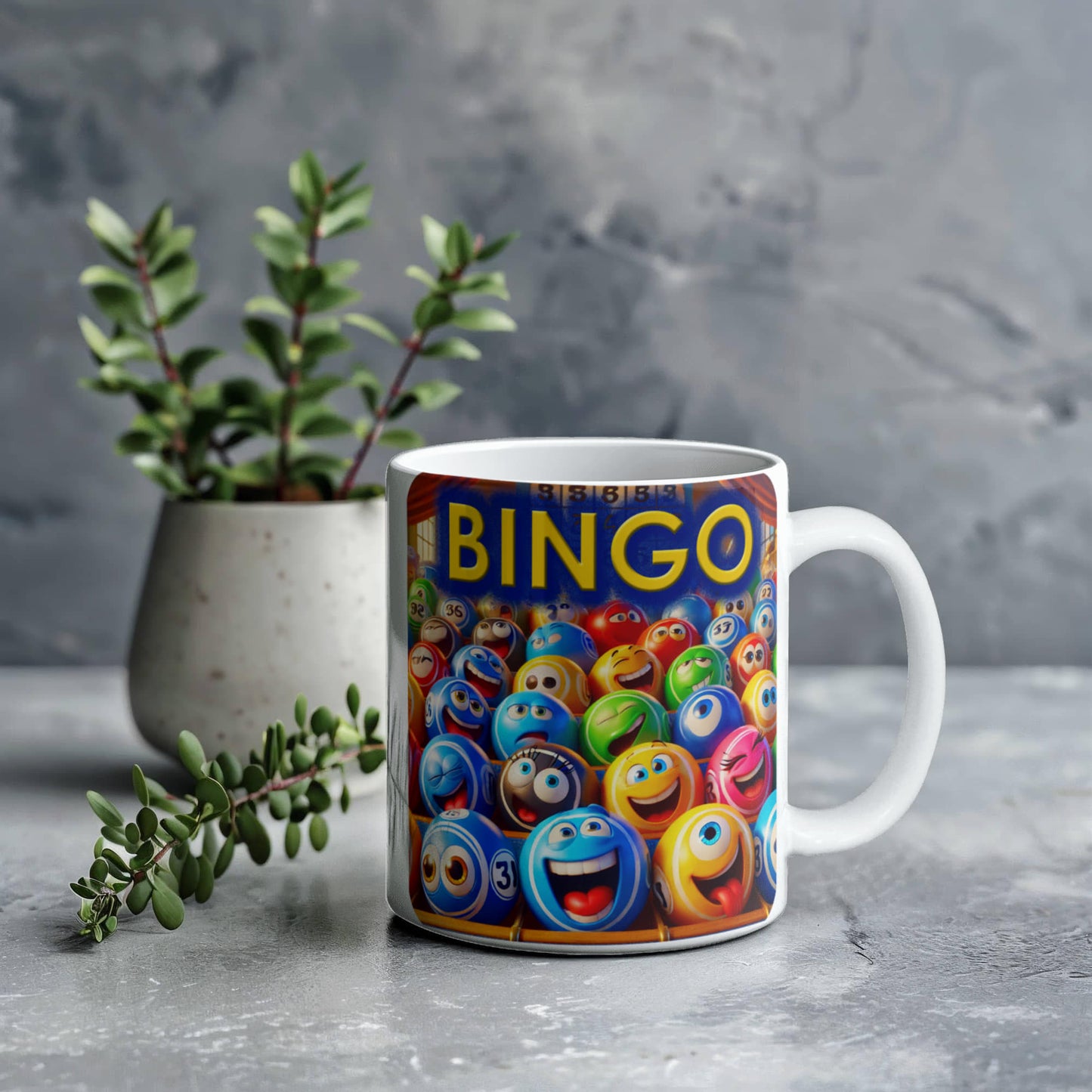 Bingo 01 - White Ceramic Mug 11oz. & 15oz. - Gift for Her - Gift for Him