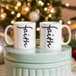 Faith (Black) - White Ceramic Mug 11oz. & 15oz. - Gift for Her - Gift for Him