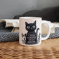 I Need Coffee Right Meow. - White Ceramic Mug 11oz. & 15oz. - Gift for Her - Gift for Him